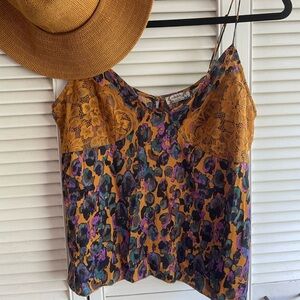 Stunning FREE PEOPLE Lace Bodice Camisole Blouse!